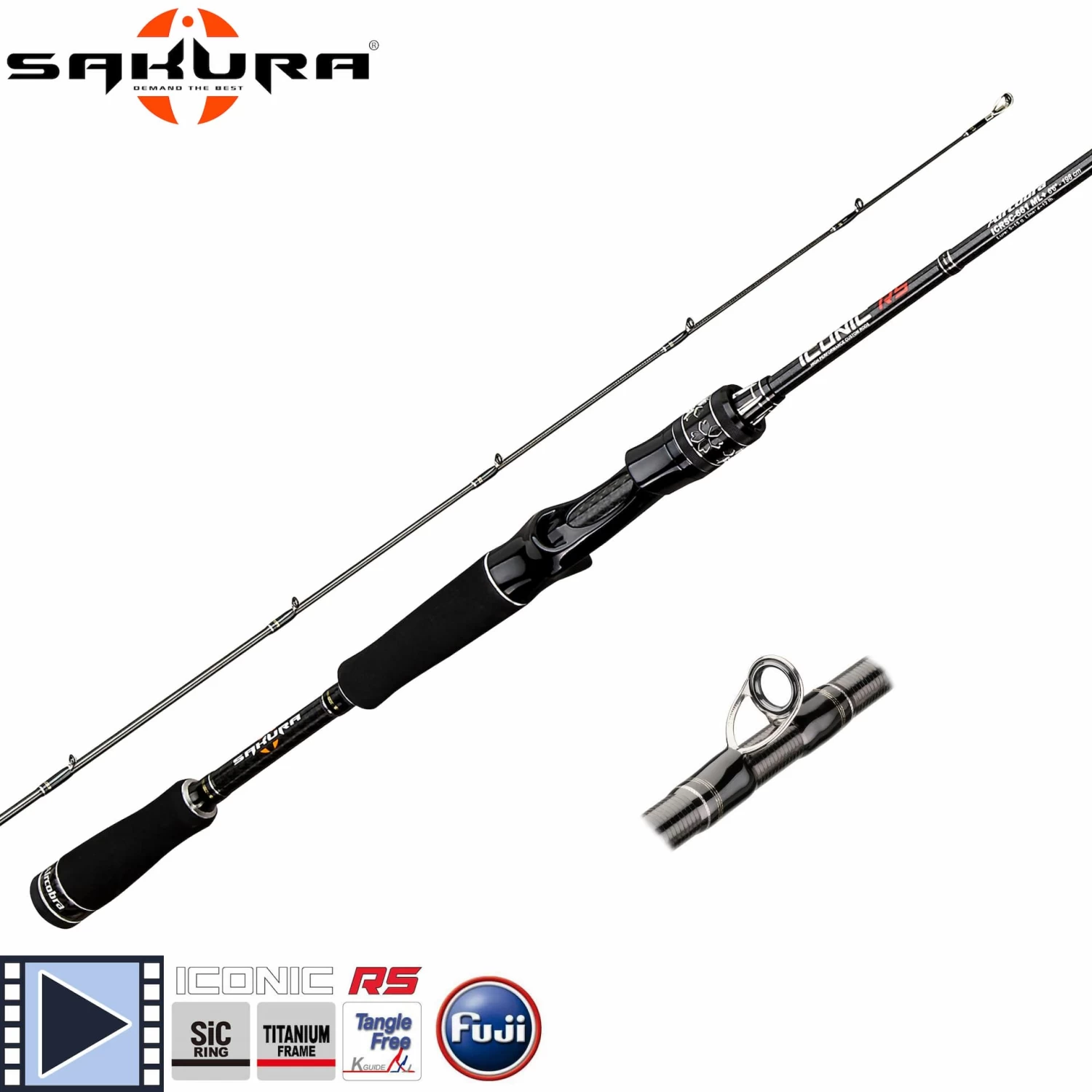 Canne Casting Sakura Iconic RS ICRSC 722 XH Perfect Machine 2.18m 20-100g