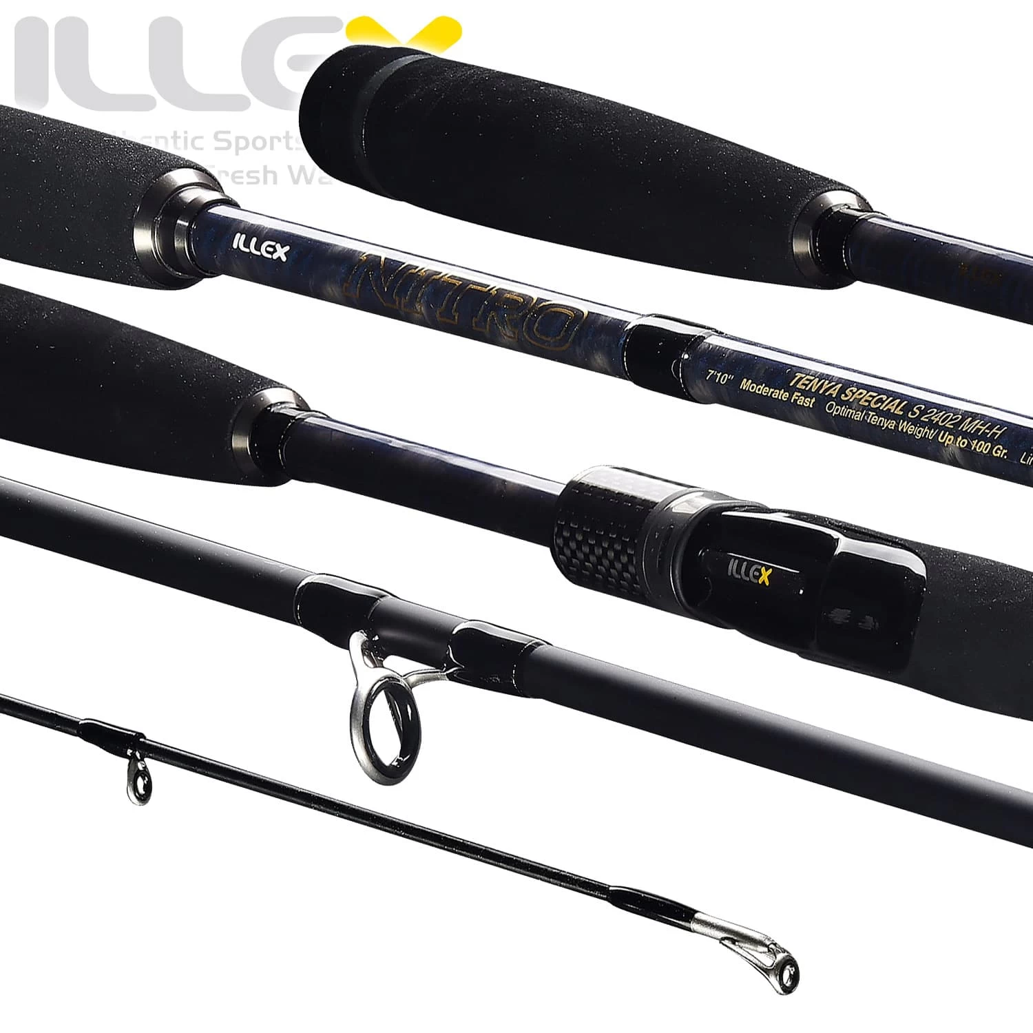 Canne Spinning Illex Nitro S 2402 MH-H Tenya Special 2.40m Up To 60g