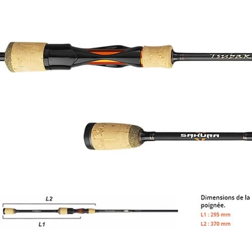 Canne Sakura Tsubaki Spinning TSS 703 ML 2.13m 3-12g – Image 2