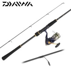 Ensemble Spìning Daiwa Crest Tsuki JB 4X - HMH 10-35g + 3000XH Avec Tresse