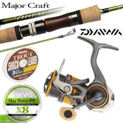 Pack Spinning Major Craft Troutino France Limited ML 2.05m Daiwa Silvercreek 2000SH