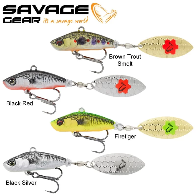 Pack Leurre Savage Gear 3D Sticklebait Tailspin 7.3cm 13g (les 4)