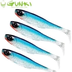 Pack Leurre Gunzilla 190 Gunki Deep Blue (les 4)
