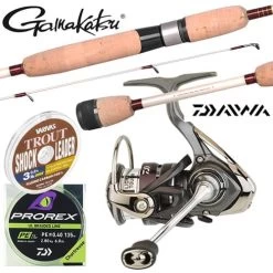 Pack Spinning Gamakatsu Areatry ML 2.04m Daiwa Exceler 2000XH