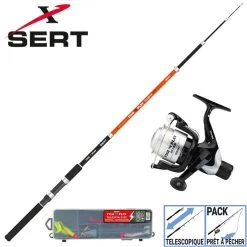 Kit Prêt à Pécher Sert Fish N Play Telespin 2105 + 201RD + Box