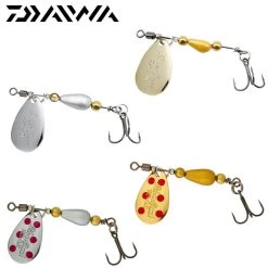 Pack Cuiller Tournante Daiwa Silvercreek Spinner 3g (les 4)