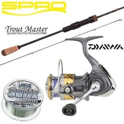 Pack Spinning Spro Trout Master NT Lite Influence 2.10m Daiwa Laguna 2000XH