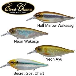 Pack Leurre Evergreen X-over 9cm 18.5g (les 4)