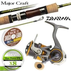 Pack Spinning Major Craft Troutino France Limited ML 2.18m Daiwa Silvercreek 2500SXH