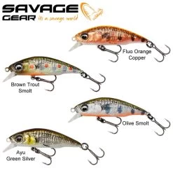 Pack Leurre Savage Gear 3D Sticklebait Twitch 4.5cm 4g Sinking (les 4)