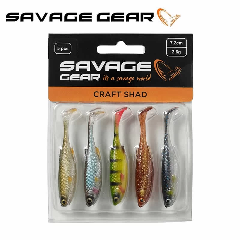 Leurre Craft Shad Savage Gear 10cm 6g Clear Water Mix (les 5) – Image 2