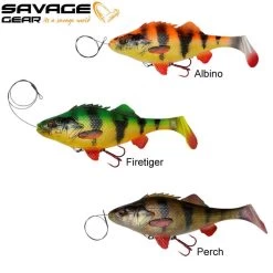 Leurre 4D Perch Shad Savage Gear 12.5CM 23G Slow Sink