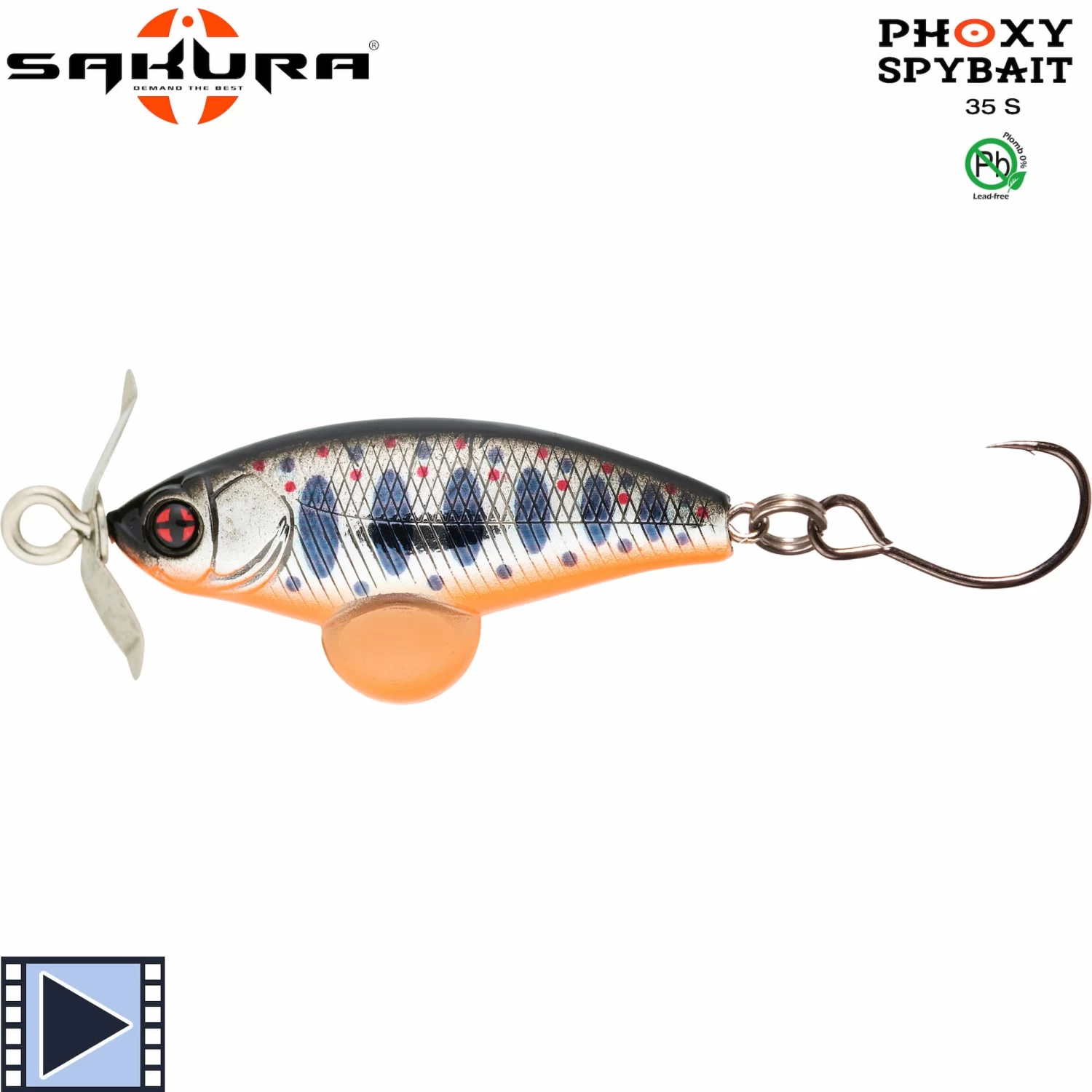 Leurre Sakura Phoxy Spybait 35 S 35mm 4.4g – Image 2