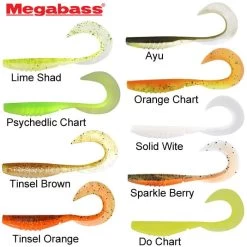 Leurre X Layer Curly 7" Megabass (les 4) - 17cm