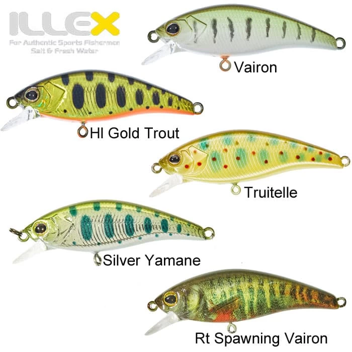 Leurre Flat Tricoroll Illex 55 S - 5,5cm