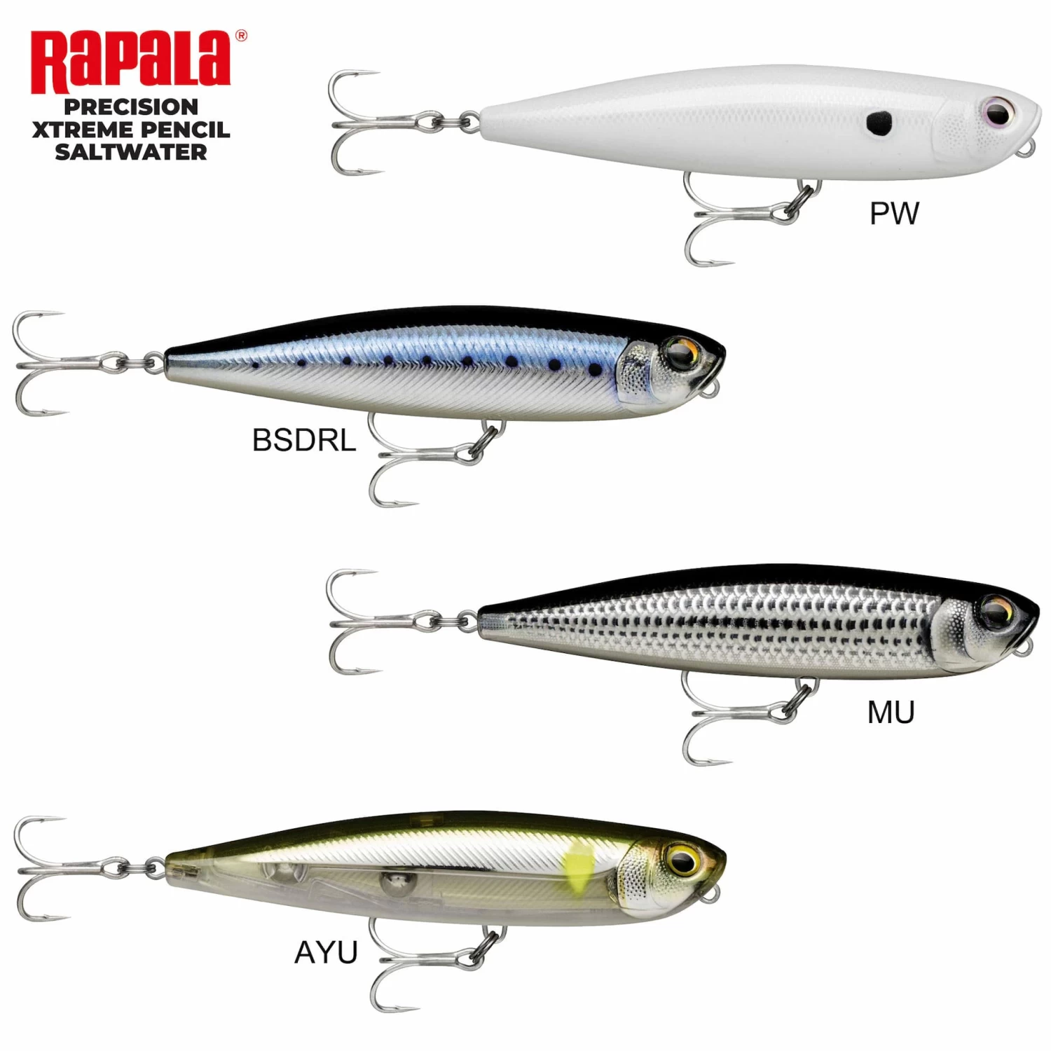 Leurre Rapala Precision Xtreme Pencil 107 SW 10.7cm 21g