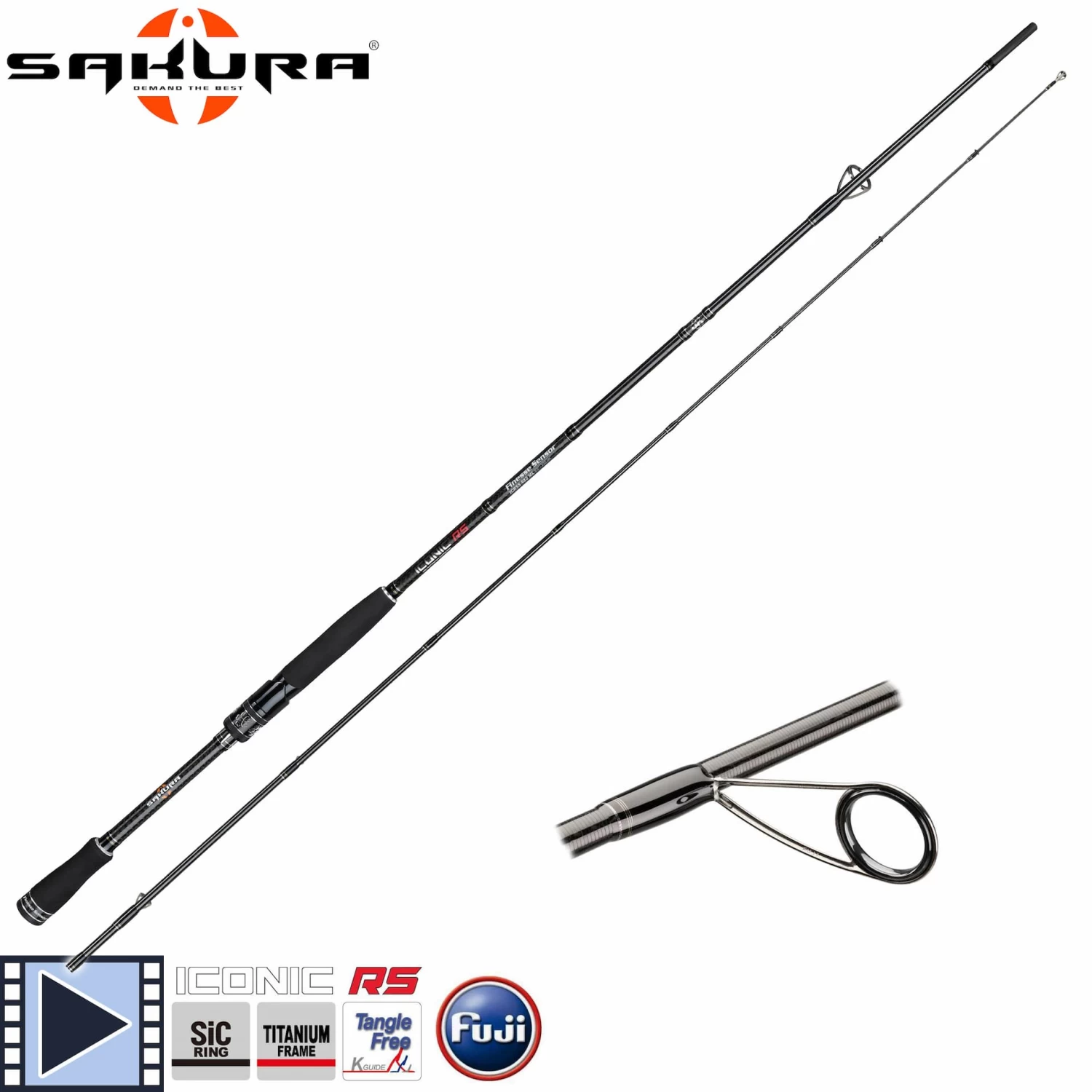 Canne Spinning Sakura Iconic RS ICRSS 742 M+ Banshee 2.25m 7-30g