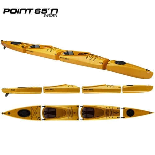Kayak Point 65°N Mercury Duo Sit-On-Top Modulable Jaune 2 Places