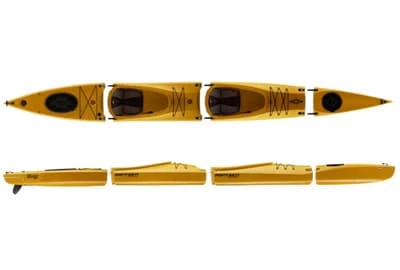 Kayak Point 65°N Mercury Duo Sit-On-Top Modulable Jaune 2 Places – Image 5