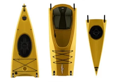 Kayak Point 65°N Mercury Solo Sit-On-Top Modulable Jaune 1 Place – Image 4