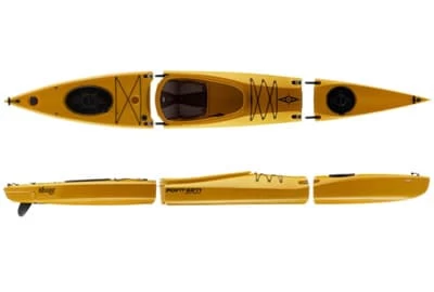 Kayak Point 65°N Mercury Solo Sit-On-Top Modulable Jaune 1 Place – Image 5